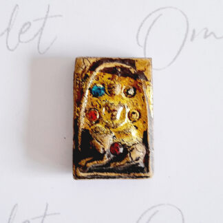 Tiger Zodiac Phra Somdej Gem Gold Amulet